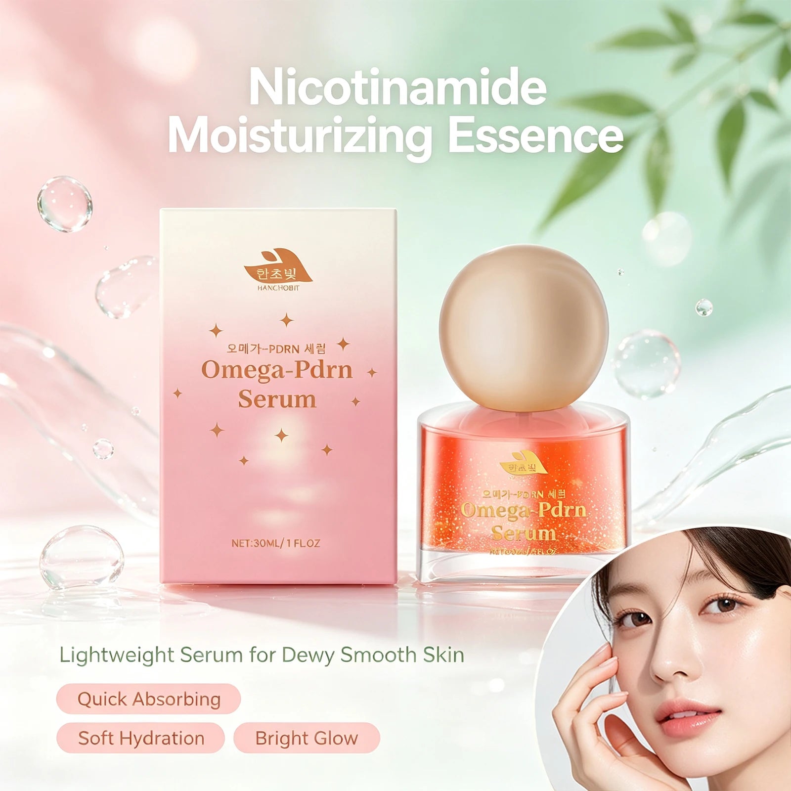 Omega-PDRN Hydrating Face Serum - Brightening & Repairing Skincare Essence - 6