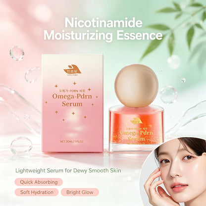 Omega-PDRN Hydrating Face Serum - Brightening & Repairing Skincare Essence