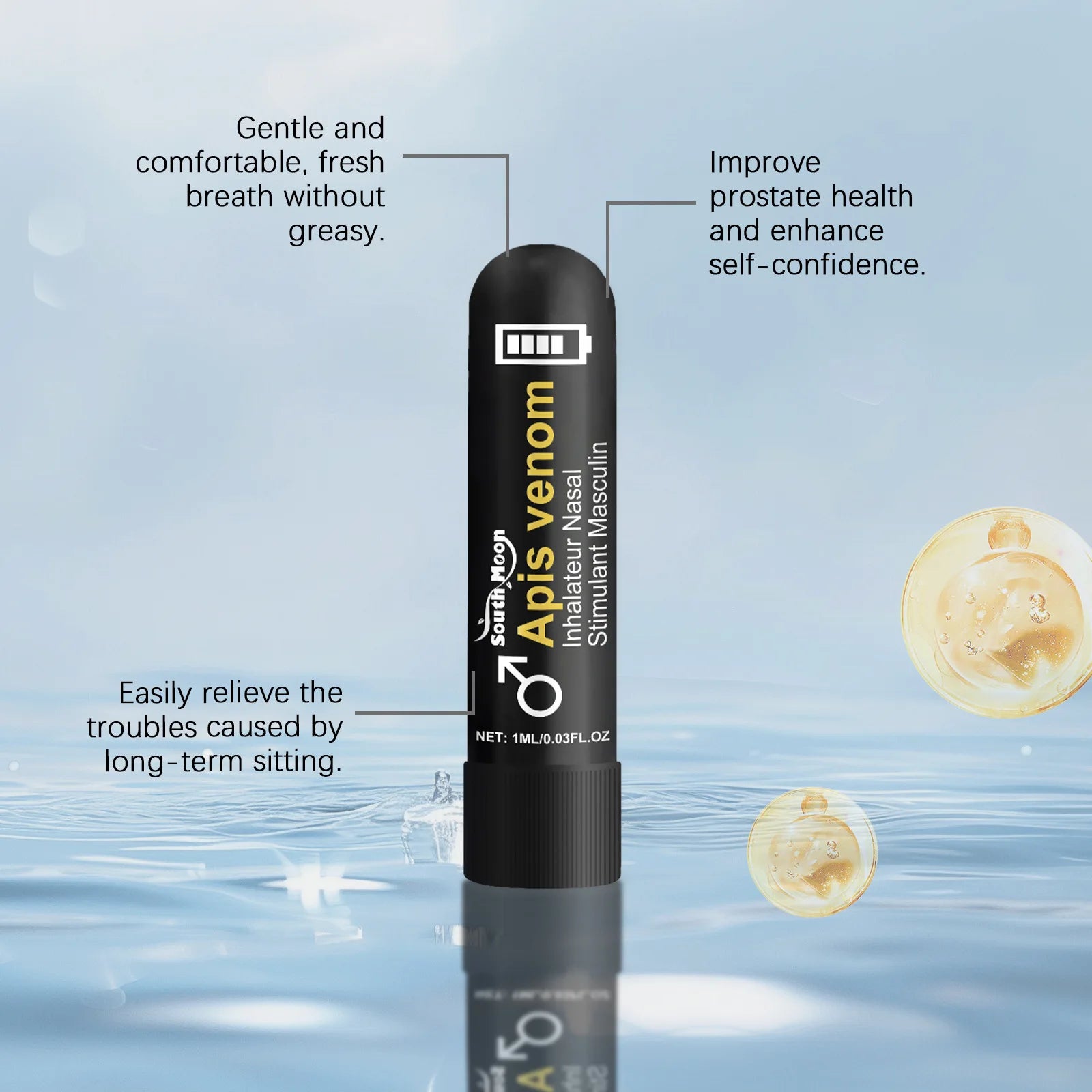 Energy & Charisma Nasal Inhaler - Male Vitality & Performance Support Stick - 14