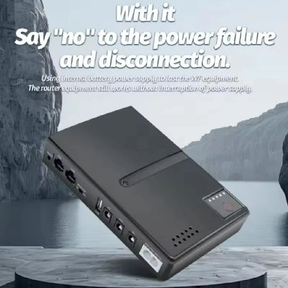 Mini DC UPS Power Backup for Wi-Fi Router & Modem - 5V/9V/12V Compatible