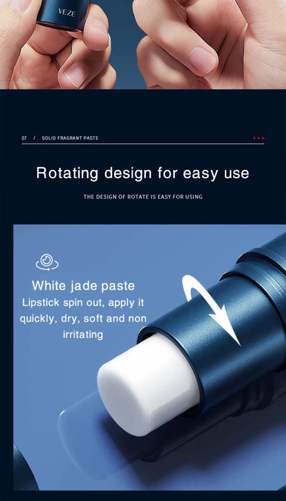 Solid Cologne Stick for Men - Portable Long-Lasting Fresh Scent