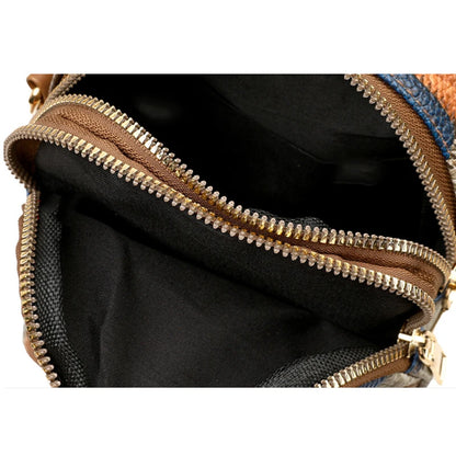 Luxury Stone Pattern Half-Moon Bag