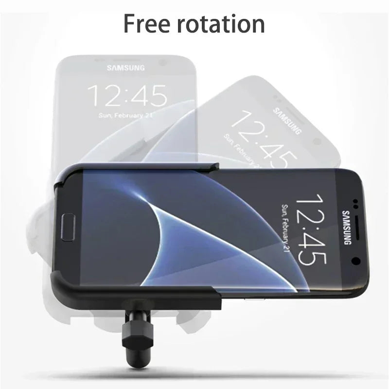 Heavy-Duty Aluminum Motorcycle & Bicycle Phone Mount - Secure GPS Holder - 11