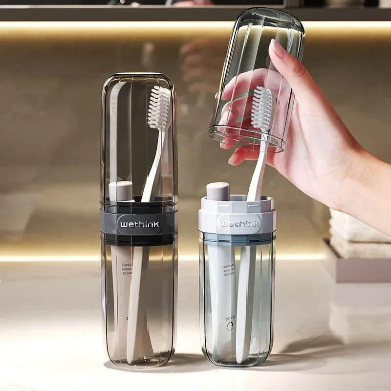 Portable Clear Toothbrush Travel Case & Hygienic Organizer - 1