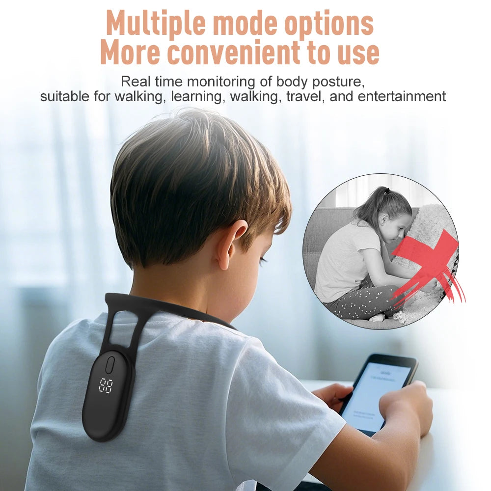 Smart Posture Corrector with LCD Display - Intelligent Back Alignment & Vibration - 21