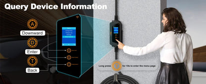 Portable Smart EV Charger - Fast Charging GBT Station with App Control