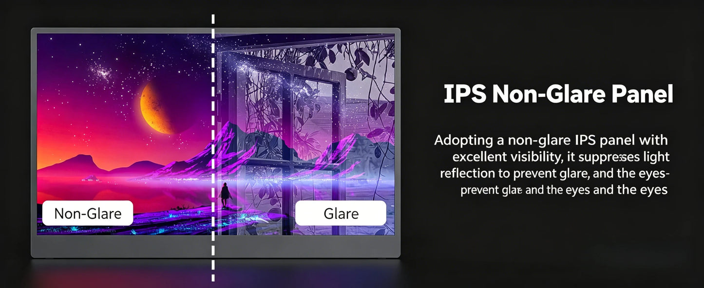 14" Portable IPS Touch Monitor - 1920x1200 HD Gaming & Laptop Expand Display