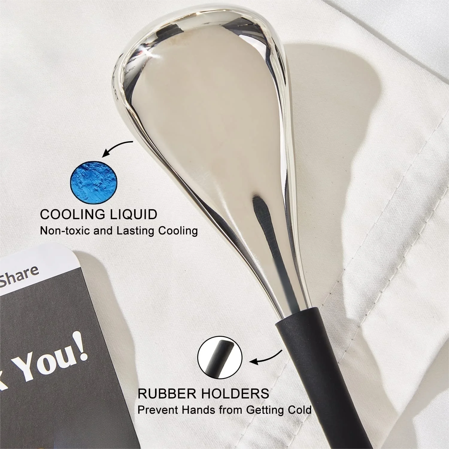 Stainless Steel Cryo Sticks for Face - Cooling Facial Massage Globes - 3