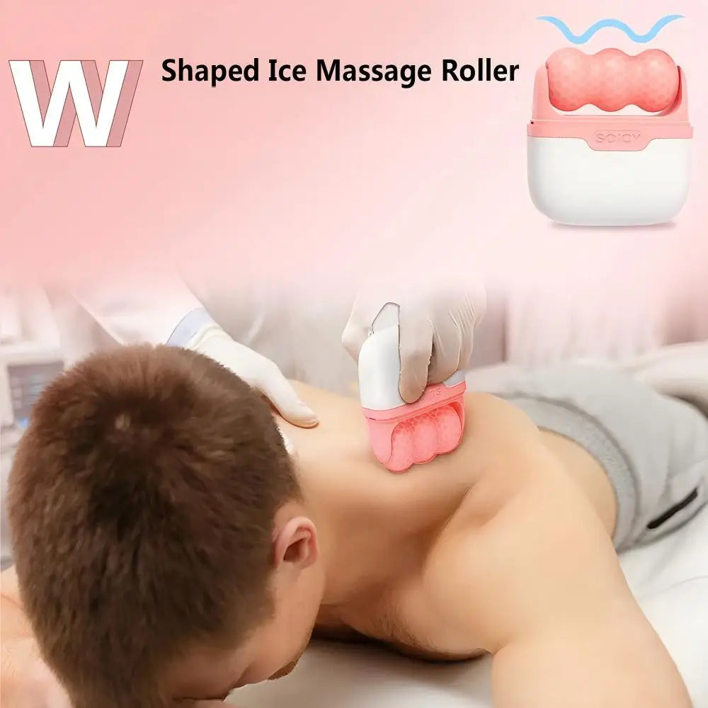 2-in-1 Facial & Body Ice Roller for Skin Tightening and Depuffing Massage - 4