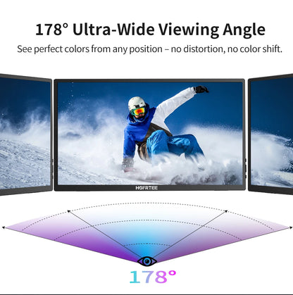 18.5" Portable Monitor 120Hz 100% sRGB HDR Gaming & Laptop Display