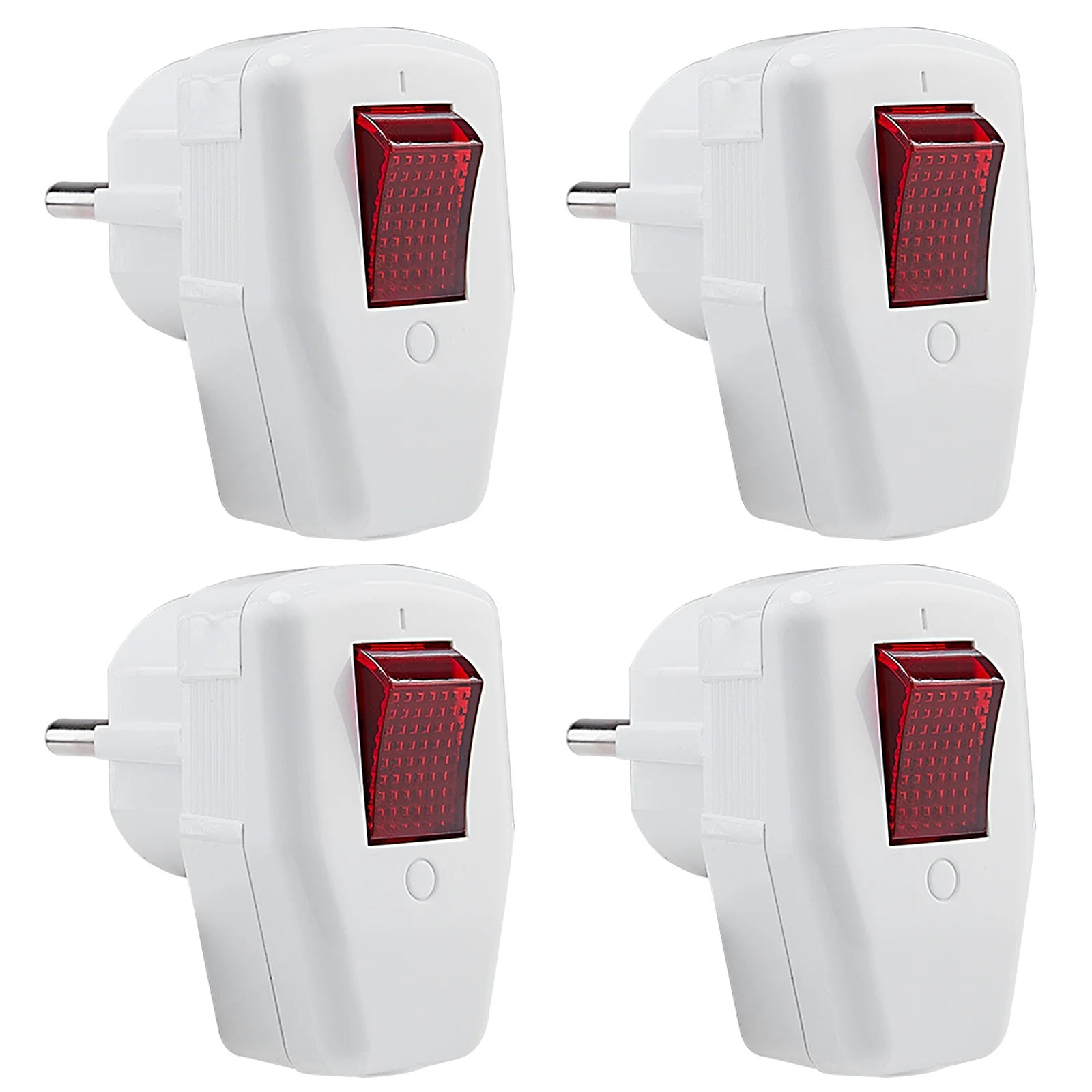 3-Pack EU Schuko Rewirable Power Plug with On/Off Switch - 250V 16A - 15