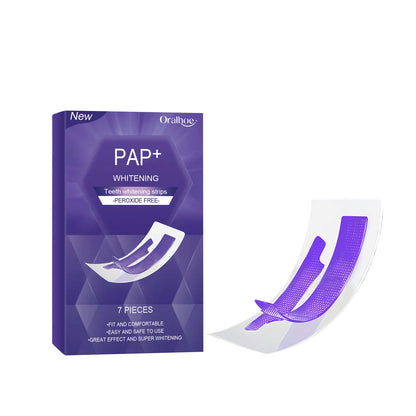 Professional Teeth Whitening Strips - Peroxide-Free Gentle Stain Removal