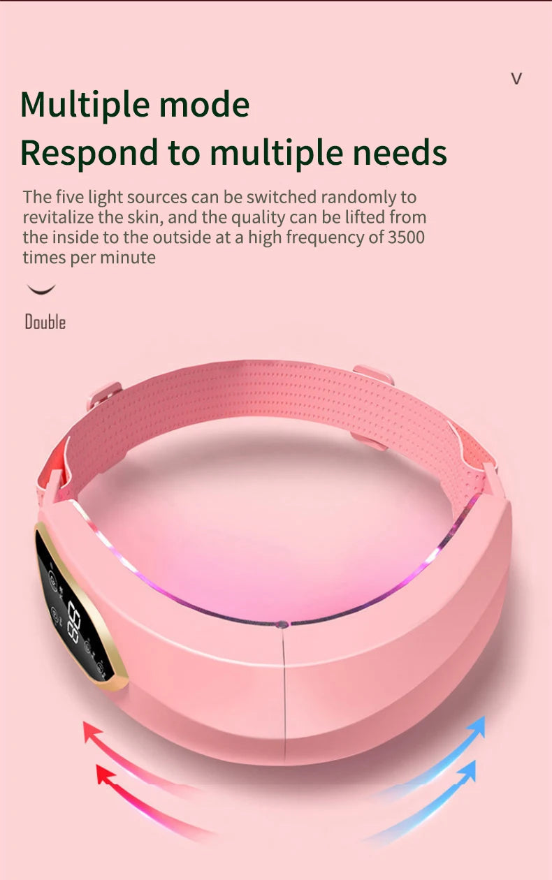 LED V-Face Lifting Massager: Photon Therapy & Vibration Slimming Device - 18