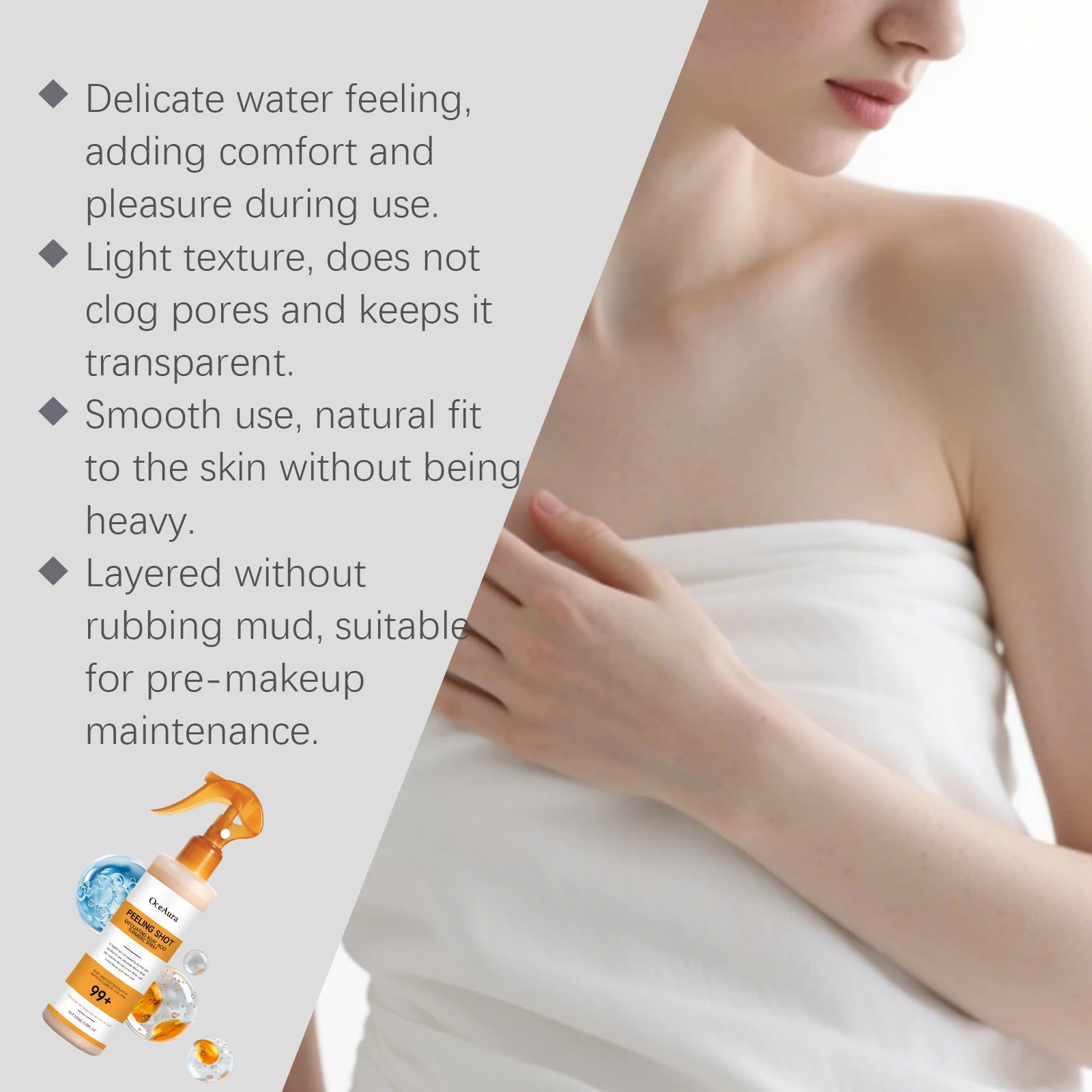 Exfoliating Turmeric Body & Foot Peeling Spray for Brightening & Smooth Skin - 5
