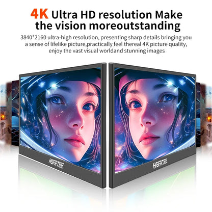 13.3" 4K Portable Monitor - Ultra-HD HDR Display for Laptop, PS5 & Xbox