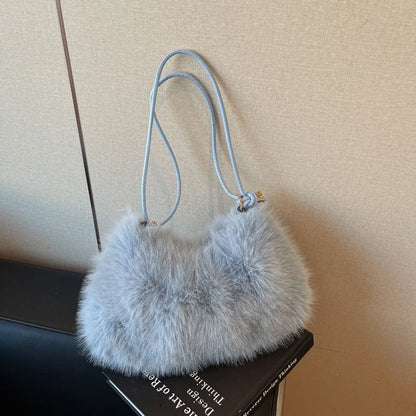 Luxury Plush Fur Shoulder Bag