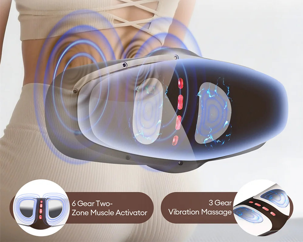Electric Lumbar Traction Massager with Heat & Vibration