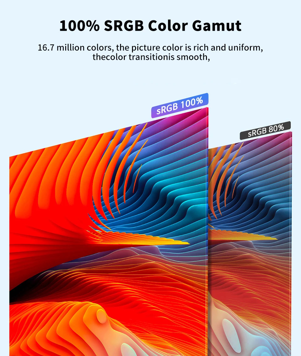 18.5" 120Hz Portable Gaming Monitor 100% sRGB HDR10 IPS Laptop Display - 12