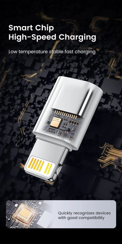 USB-C Male to Lightning Female Fast Charging Adapter Converter