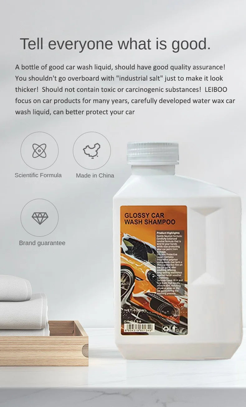 Concentrated Car Wash Shampoo & Protective Wax Liquid - 11