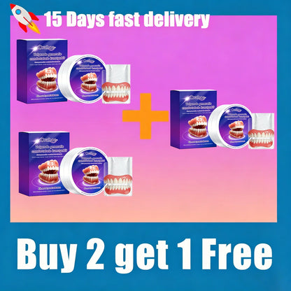 Silicone Snap-On Denture Kit - Realistic Upper & Lower Teeth for Natural Smile