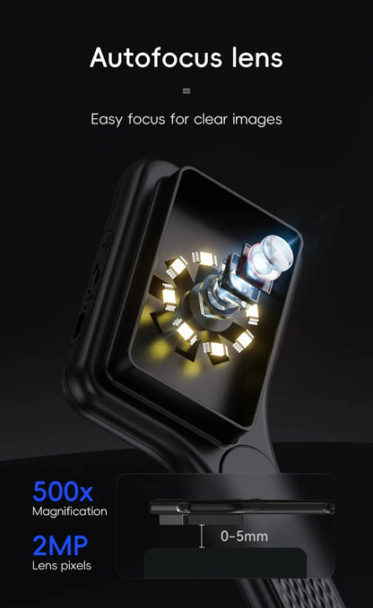 Handheld Digital Microscope 500X Autofocus with 3" IPS Screen