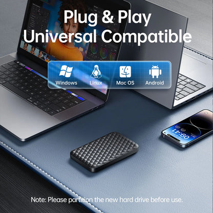 Orico 2.5" USB 3.0 SATA Hard Drive Enclosure - Tool-Free External SSD Case
