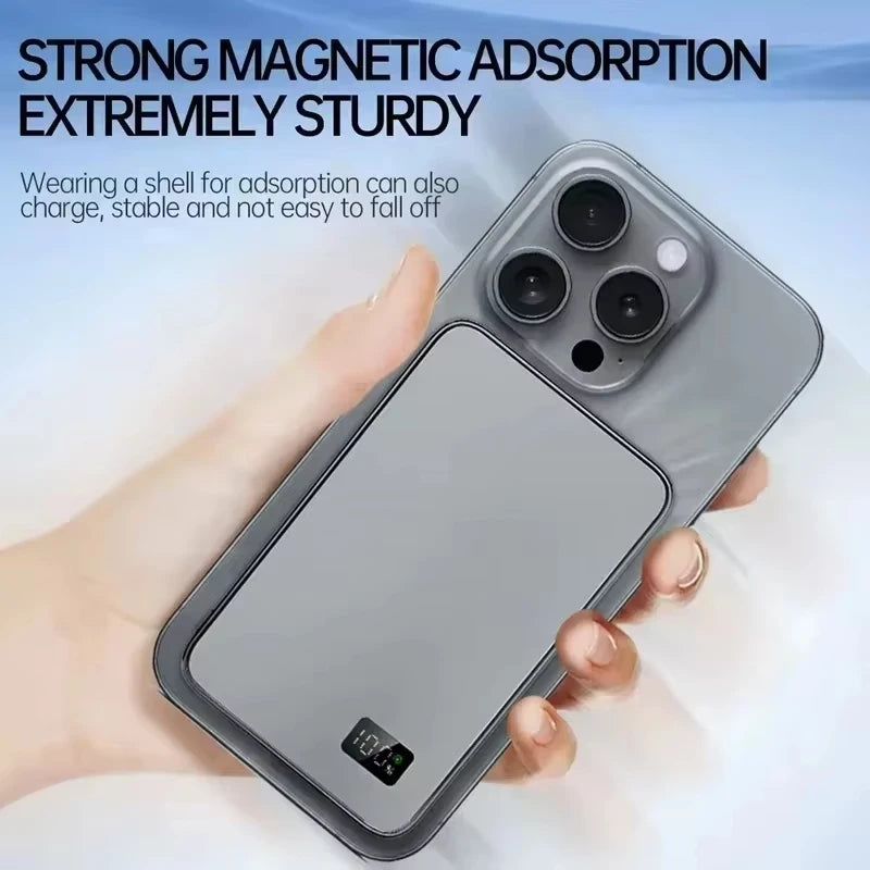 Magnetic Wireless Power Bank - Fast Charging Portable Battery Pack - 6