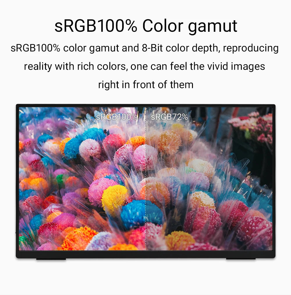 18-Inch 100Hz Portable Monitor 1080P FHD HDR IPS Travel Display