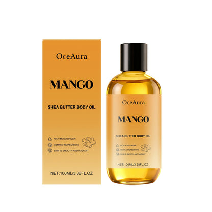 Mango Shea Butter Body Oil - Nourishing Moisturizer for Dry and Rough Skin