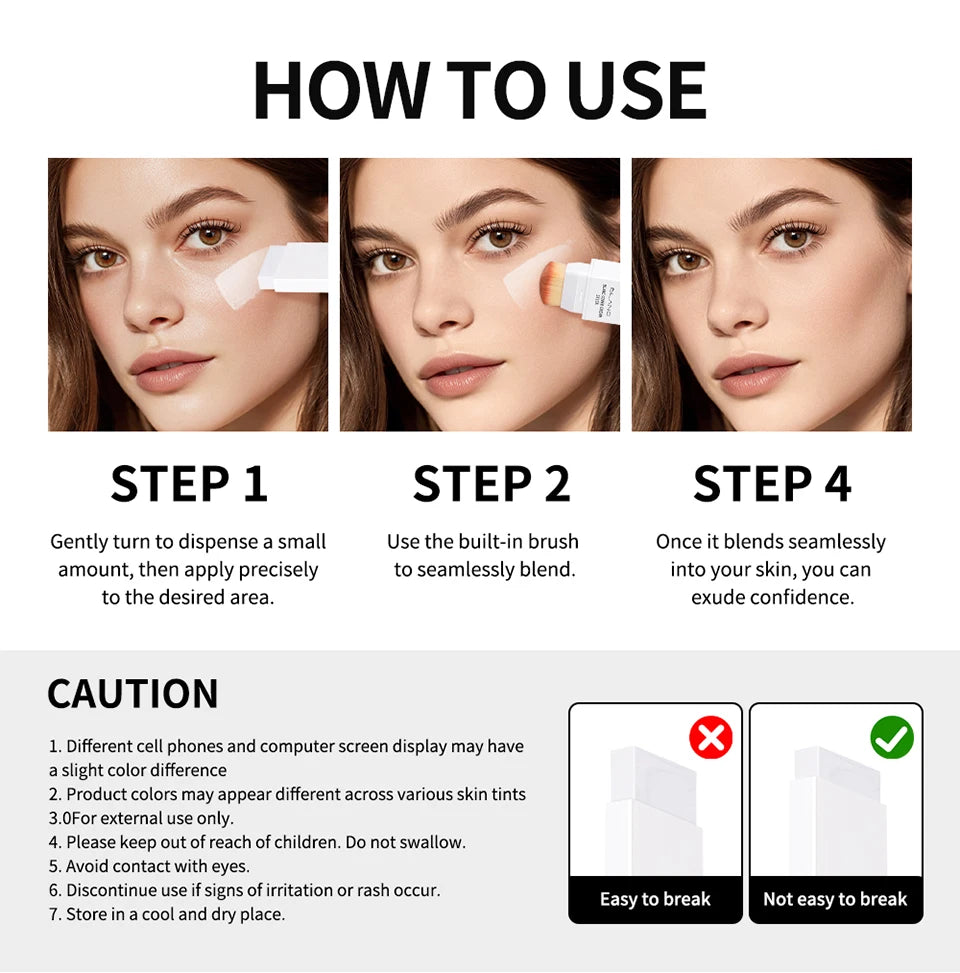 Color Changing Foundation Stick - Shade Adapting Makeup Base