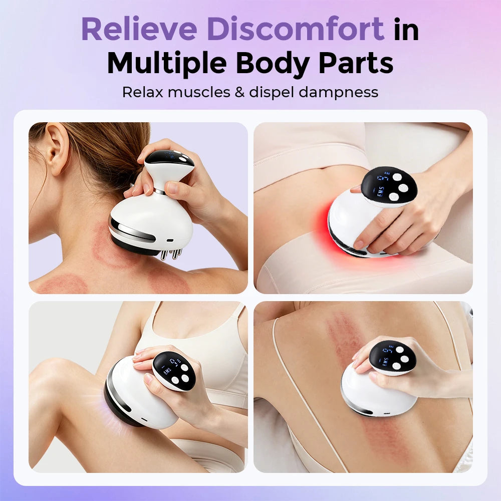 Electric Cupping Massager with Red Light Therapy & Suction for Body Pain Relief - 4