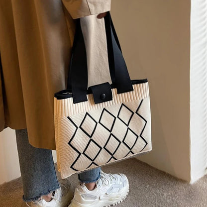 Luxury Knit Trendy Tote