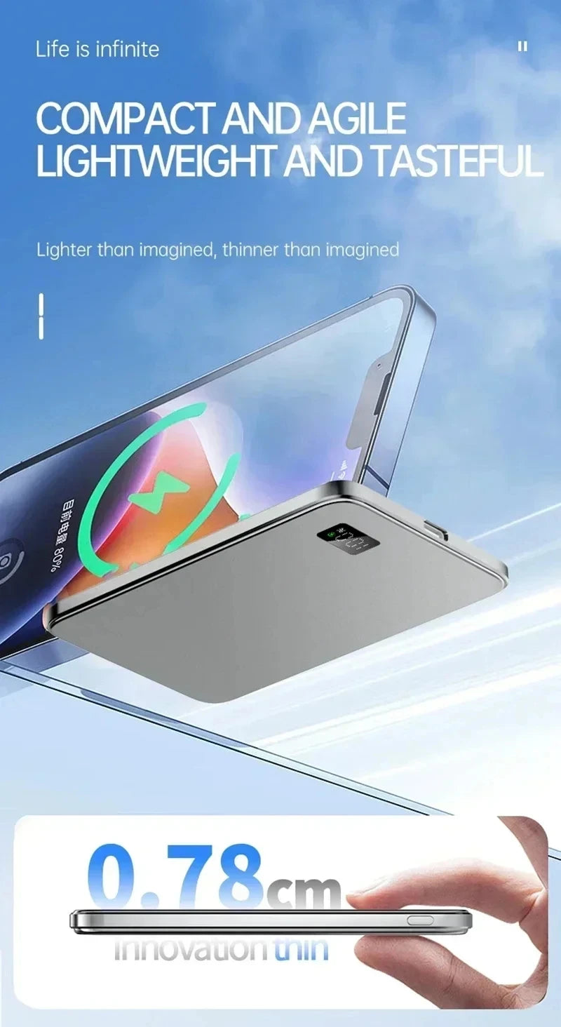 Magnetic Wireless Power Bank - Fast Charging Portable Battery Pack