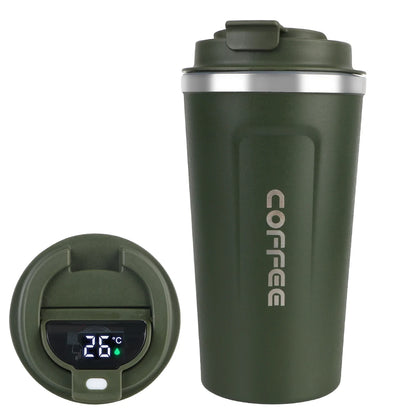 Insulated Stainless Steel Travel Mug - Leak-Proof Coffee Cup 380/510ml