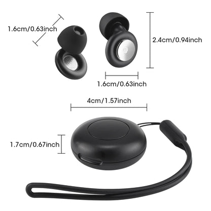 Reusable Noise-Canceling Sleep Earplugs with 4 Silicone Sizes & Travel Case