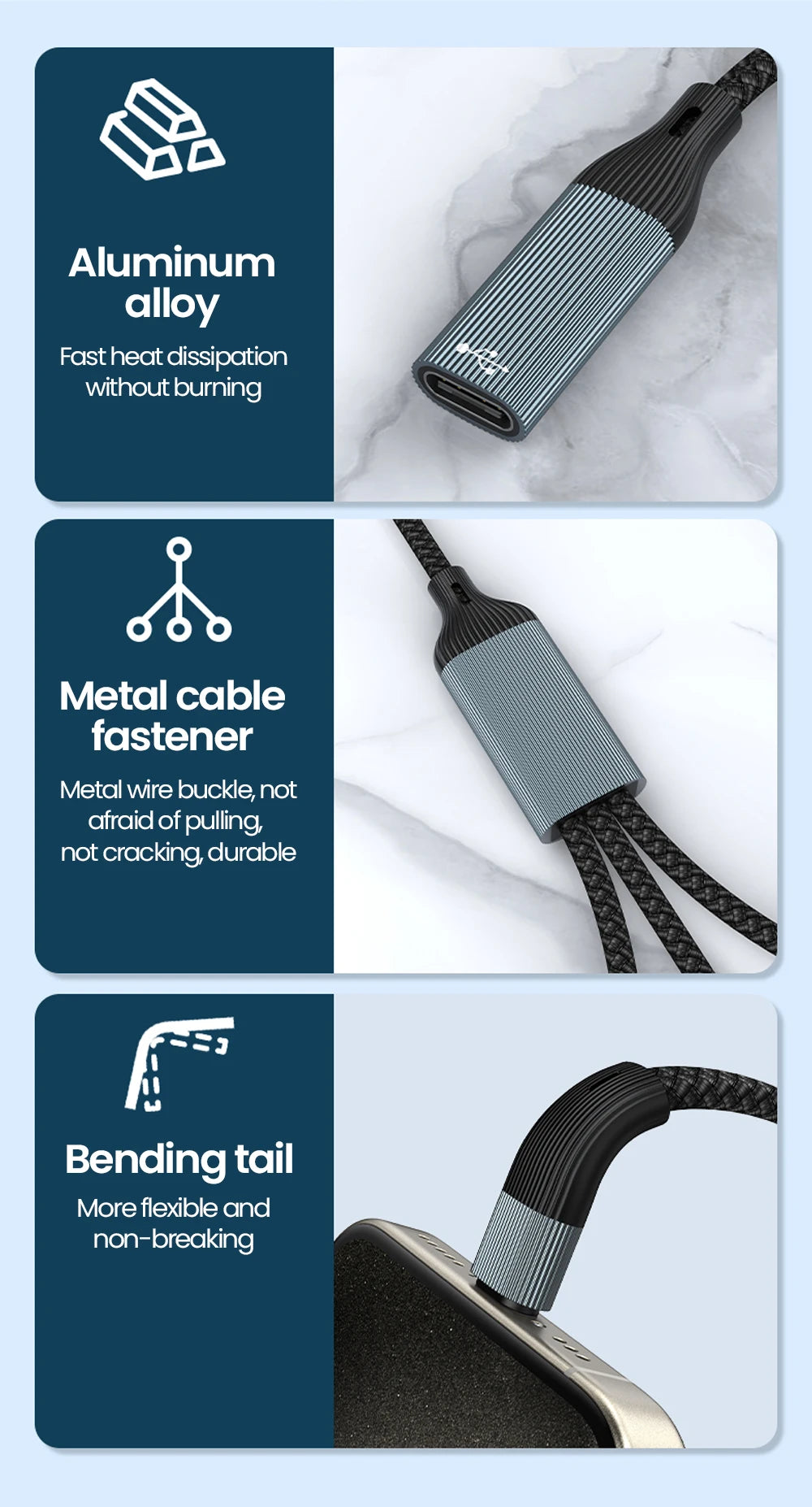 USB-C to 3-Port USB 3.0 Hub Adapter - High-Speed Data & OTG Splitter - 17