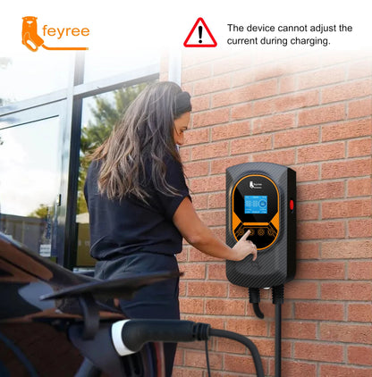 Smart EV Wallbox Charger - Adjustable 32A WiFi Electric Vehicle Station