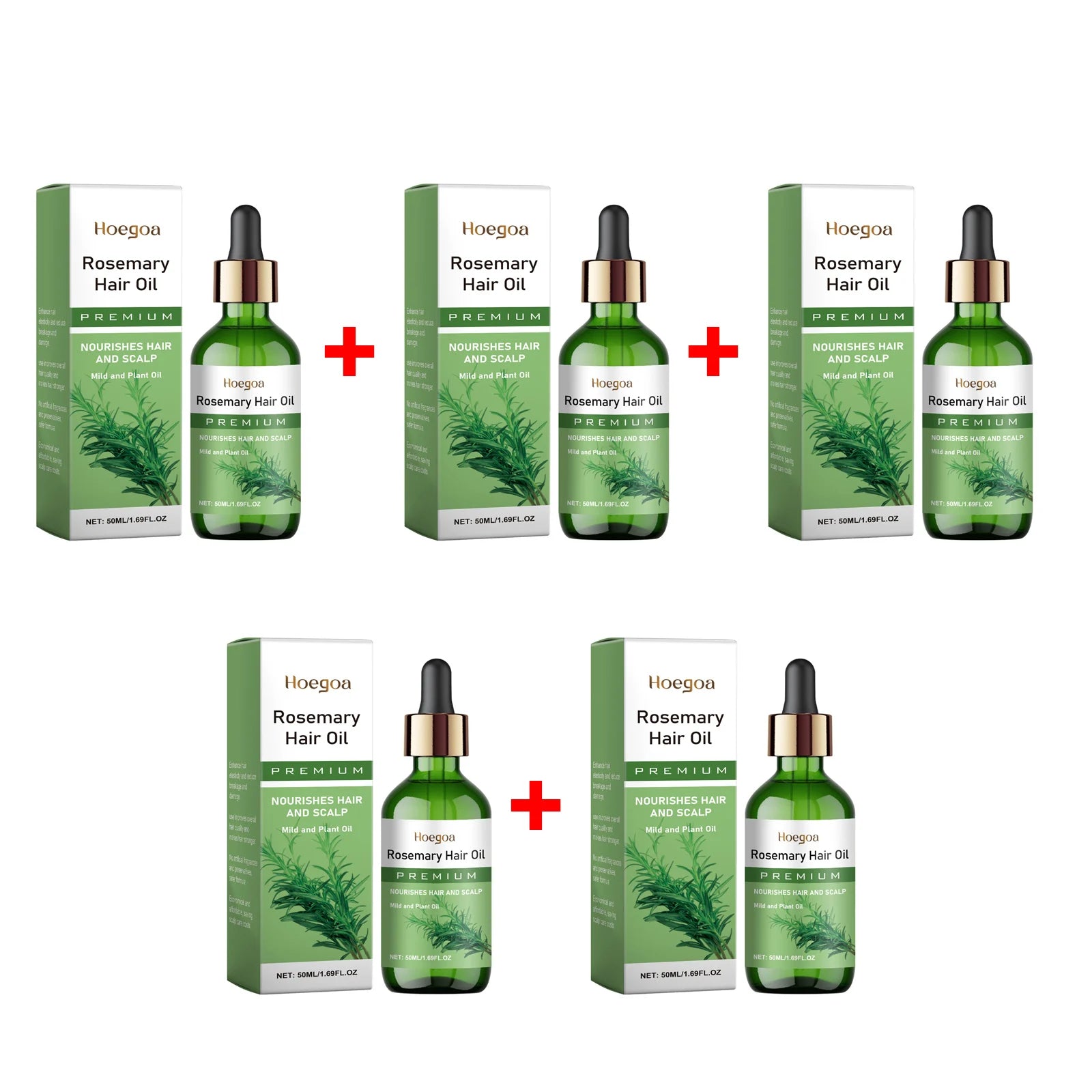 Rosemary Hair Growth Oil - Natural Scalp Nourishing & Hair Thickening Serum - 15