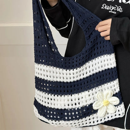 Luxury Aesthetic Knitted Tote