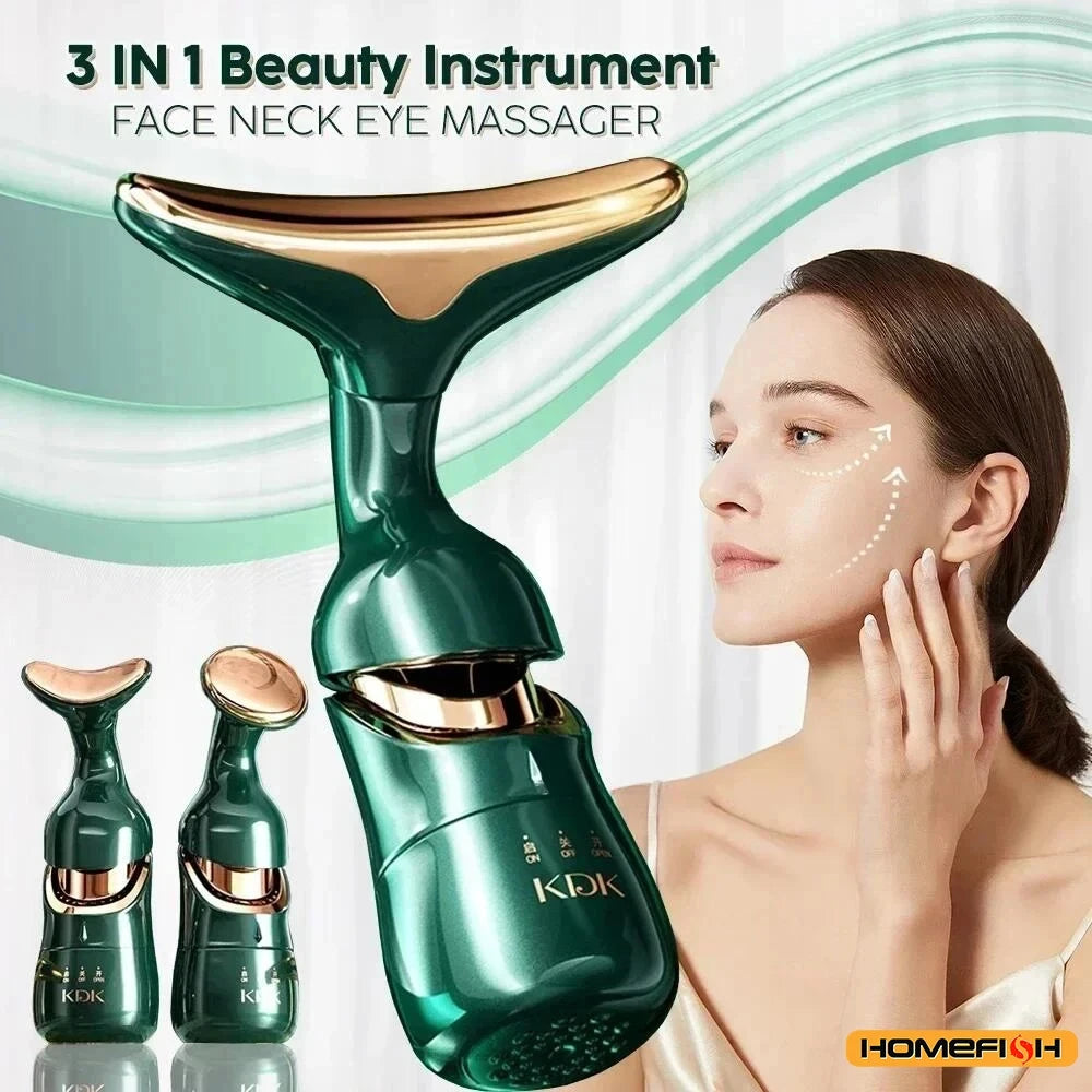 3-in-1 Facial Sculpting Device - Sonic Vibration Neck & Face Lift
