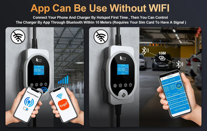 Smart Type 2 EV Charger: 7kW/11kW/22kW Portable & Wall-Mount Charging Station