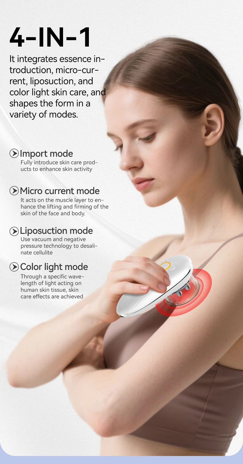 Electric Body Sculpting & Anti-Cellulite Massager with Red Light Therapy - 10