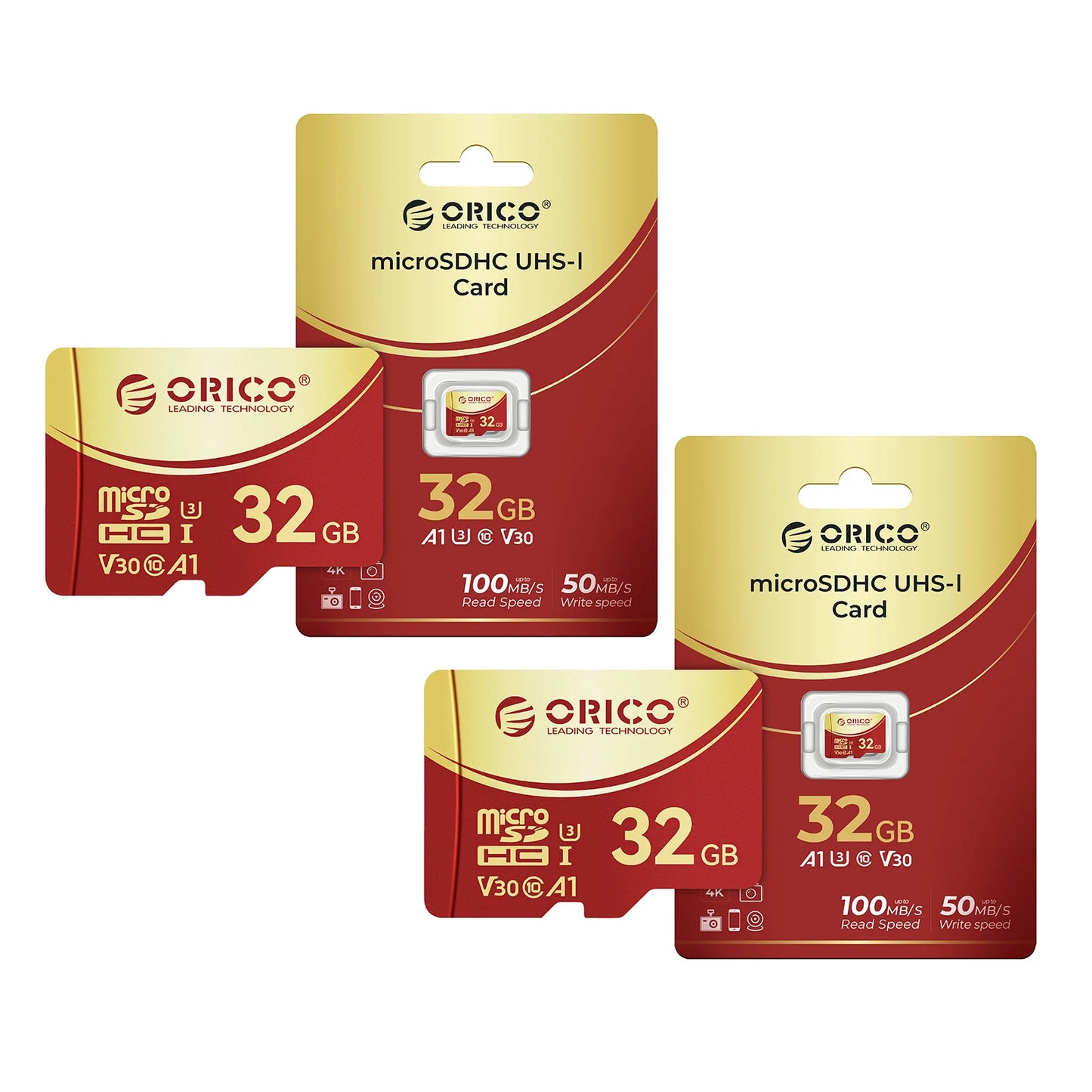 2-Pack High-Speed microSDXC UHS-I Memory Card - 4K UHD Recording, A1, V30