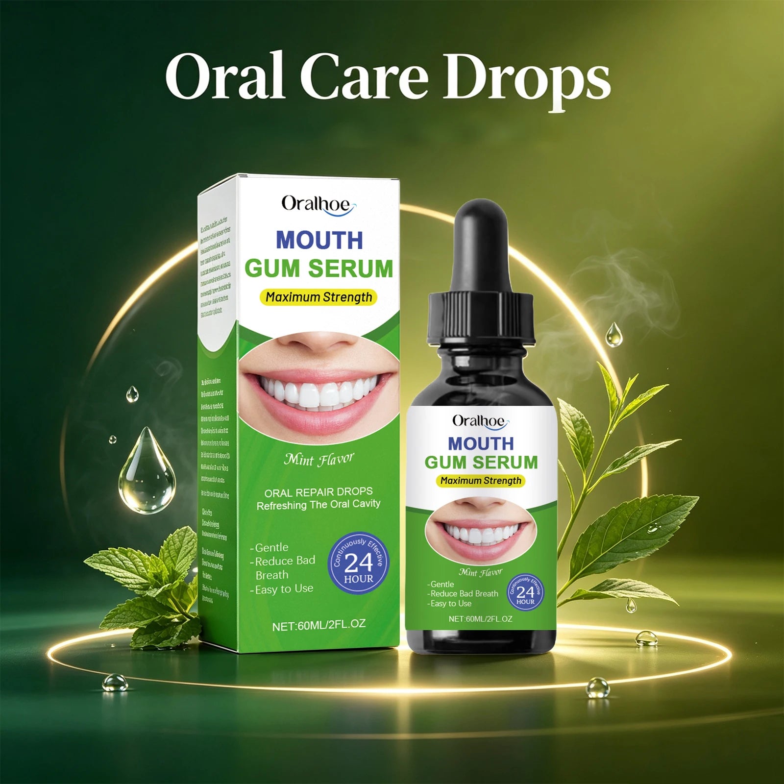 Herbal Oral Gum Repair Drops - Fresh Breath & Teeth Cleansing Treatment - 2