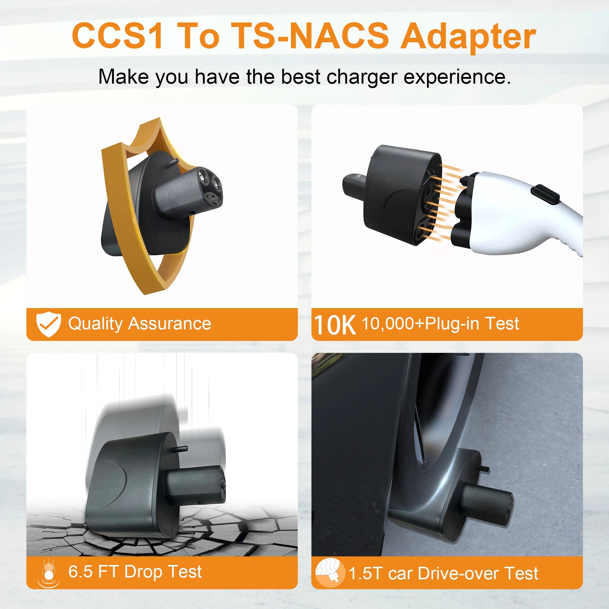 CCS1 to NACS Tesla Charging Adapter - Fast DC EV Charging (250A) - 5