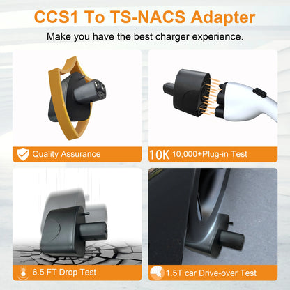 CCS1 to NACS Tesla Charging Adapter - Fast DC EV Charging (250A)