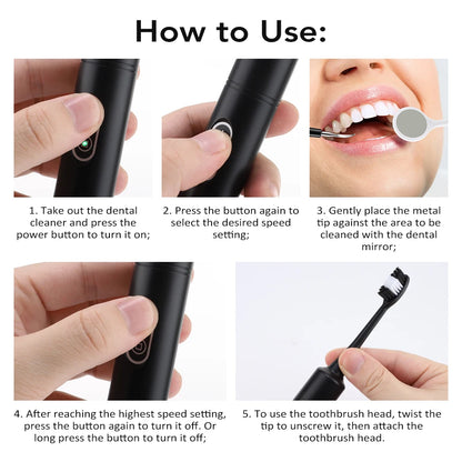 Electric Sonic Dental Calculus & Plaque Remover for Home Teeth Whitening