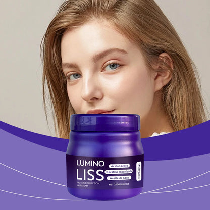 Protein Correction Hair Straightening Cream - Keratin Smoothing & Repair Mask