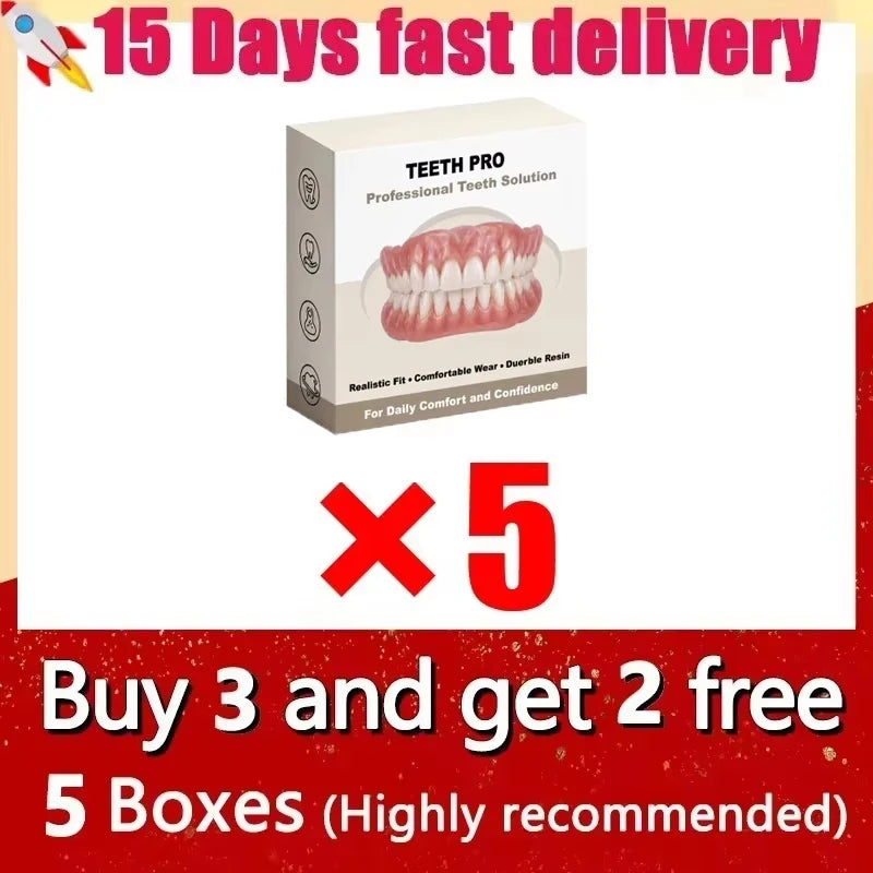 Comfortable Realistic Denture Set for Natural Looking Smile and Daily Confidence